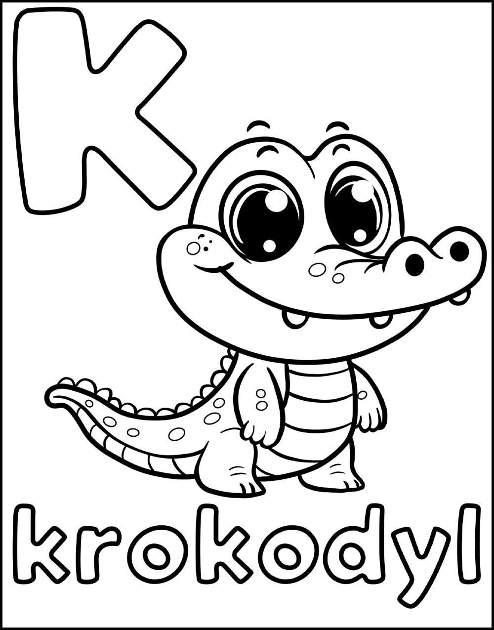 abecadło-dla-przedszkolaka-kolorowanka-krokodyl1