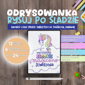 rysuj po śladzie - odrysowanka dla dzieci