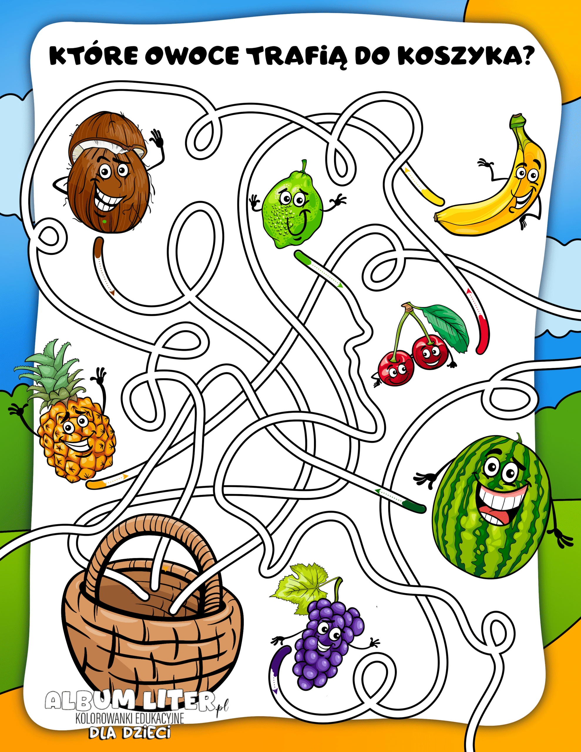 Szlaczki do pobrania dla przedszkolaka