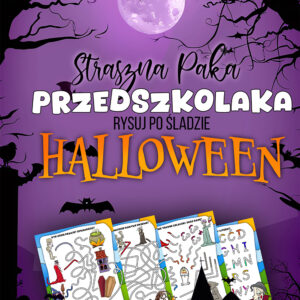 straszna paka przedszkolaka szlaczki halloween