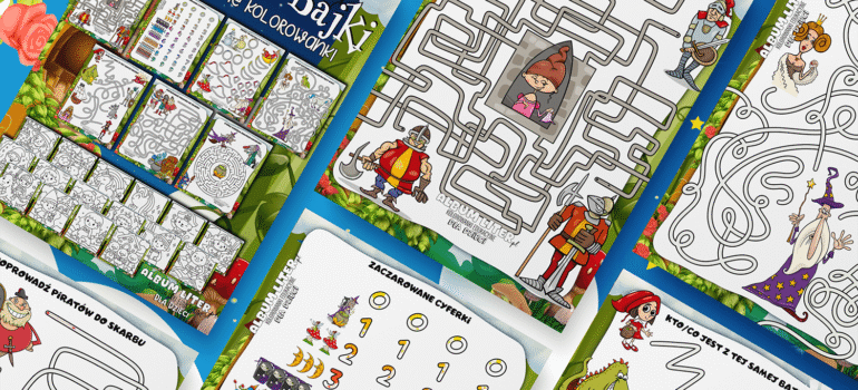 Szlaczki z Bajki i Bajkowe Kolorowanki do Druku na Dzień Postaci z Bajek