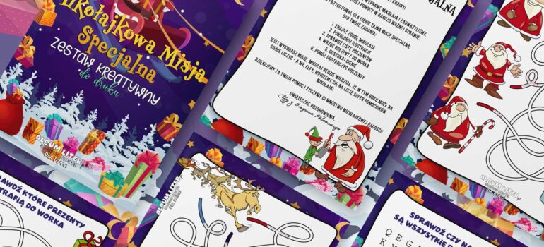 Mikołajkowa Misja Specjalna – Zestaw Kreatywny Do Druku